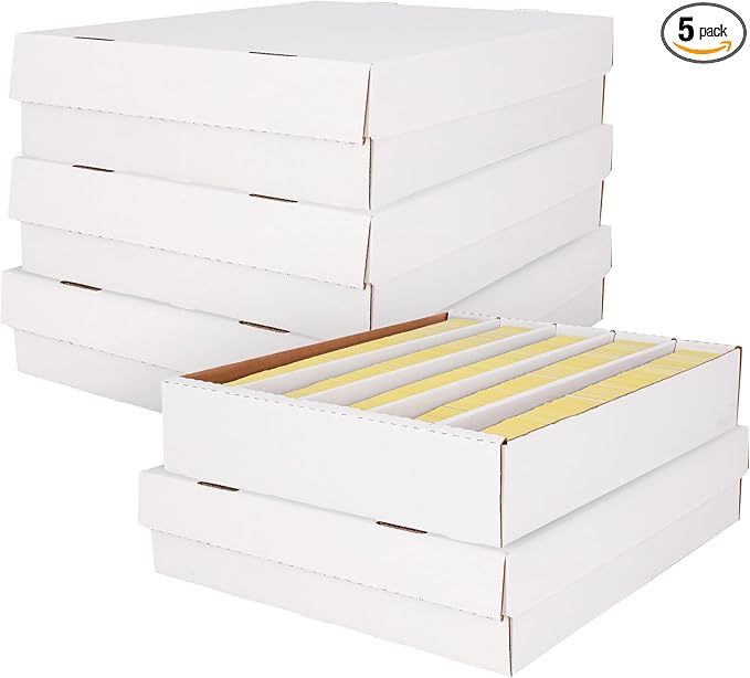 BCW Super Monster 5 Row Trading Card Storage Box - 5ct | Holds 5000 Standard Trading Cards & 7000 Gaming Cards | Card Storage Box for Basketball, Football, MTG, Pokemon by BCW