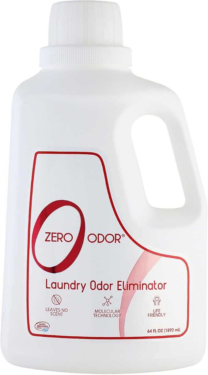 Zero Odor – Laundry Odor Eliminator - Permanently Eliminate laundry Odor – Patented Molecular Technology Best For Clothes, Towels & Linens, Shoes, Bags, Etc. - rinse and refresh Again, 64oz - Image 4