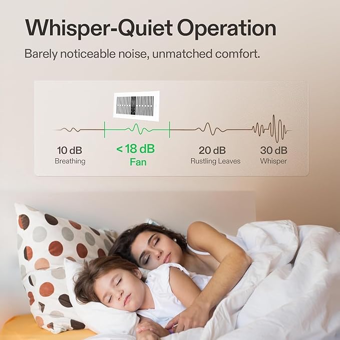 VIVOSUN Quiet Register Booster Fan for "  " Holes, Cooling Heating Vent Fan with 10-Speeds App Control &Adjustable Wind Direction, Thermostat Control for Bedroom, Bathroom &Attic, White - Image 5