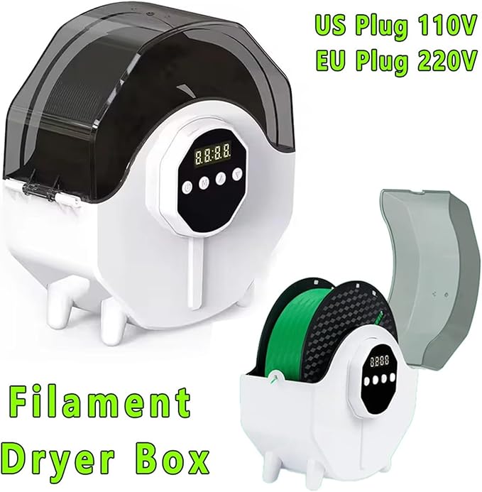 Filament Dryer Box，3D Printer Filament Dry Box，3D Filament Storage Keep Filaments Dry，3D Printer Parts(US Plug 110V) - Image 2
