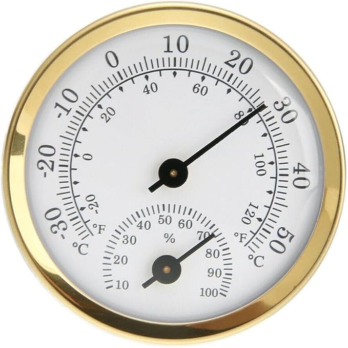 TEAMWILL Mini Analog Thermometer Hygrometer Humidity Meter Room Indoor Temperature, 2 in 1 Indoor Outdoor Temperature Humidity Monitor Gauge (1) - Image 4