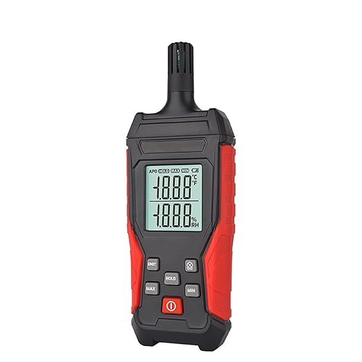 HFS(R) Temperature & Humidity Meter Detector Digital Hygrometer Handheld Industrial Home Indoor - Ambient, Relative Humidity, LCD Backlight, Min/Max Hold - Image 4