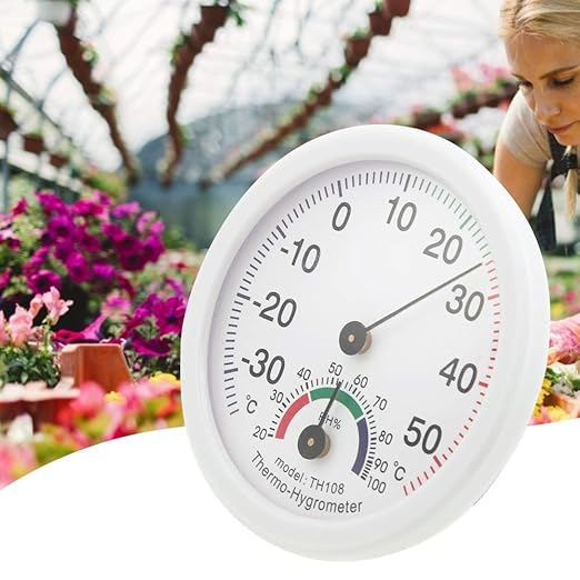 Temperature Humidity Meter, Household Indoor Temperature Humidity Monitor Meter High Thermometer Hygrometer Measure Tool, Digital Thermometers (TH108 White) - Image 3
