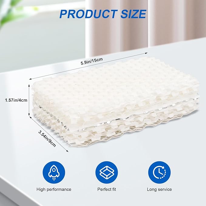 Sgizoku WF813 Humidifier Filters Compatible with Equate EQWF813 PCWF813 Relion RCM832 RCM-832N Protec RWF813 EQ-2119-UL PCCM-832N Cool Mist Humidifiers - Replacement Wick Filter 3 Pack - Image 2