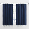 NICETOWN Curtains Blackout Draperies - Home Fashion Thermal Insulated Solid Drape Panels for Kid's Room, Privacy Window Dressing (Navy, 1 Pair, 42 inches x 48-Inch) by NICETOWN