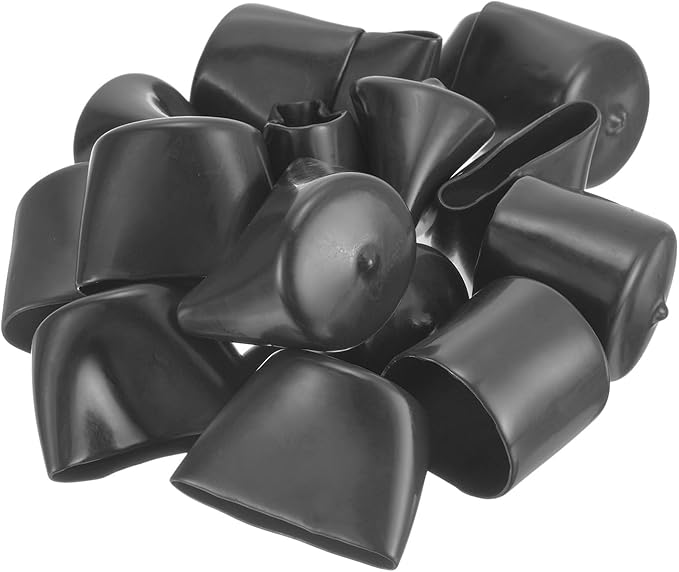 uxcell 20pcs Rubber End Caps 43mm ID Vinyl Round Tube Bolt Cap Cover Thread Protectors Dark Grey - Image 4