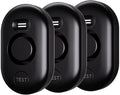 Water Leak Detector Sensor Alarm: Home Water Flooding Monitor Smart Sink Overflow Monitoring Adjustable Wet Moisture Alert Pipe Leakage Drip Detection Warning for Basement Floor (3 Sensor) by METAK