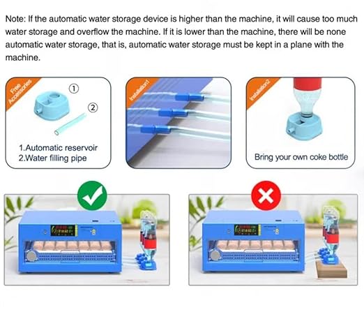 Eggs Incubator for Hatching Eggs, Automatic Egg Turning and Humidity Control, Automatic Water Adding, Egg Candler, Poultry Egg Incubators for Chicken Duck Goose Pigeon Quail (Blue, 256 Eggs) - Image 3