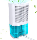 Dehumidifier 68oz(2000ml) Small Dehumidifier with Drain Hose for Up to 650 sq.ft Ultra Quiet Mini Portable Air for Home Basements Bathroom Bedroom Closet Kitchen RV by Levoair