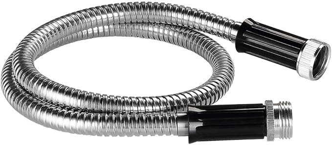 Beaulife Metal Short Garden Hose 3ft Connectors, Drainage Hose for Dehumidifier Small Water Hose Extension High Pressure Bib Reel Extender, Drinking Water Hose for RV Outdoor - Image 2