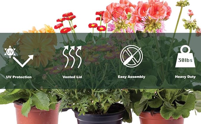 Medium EarlyGrow Seed and Herb Domed Propagator with 2 Vented Side Height Extensions and Security Clip Set - Image 7