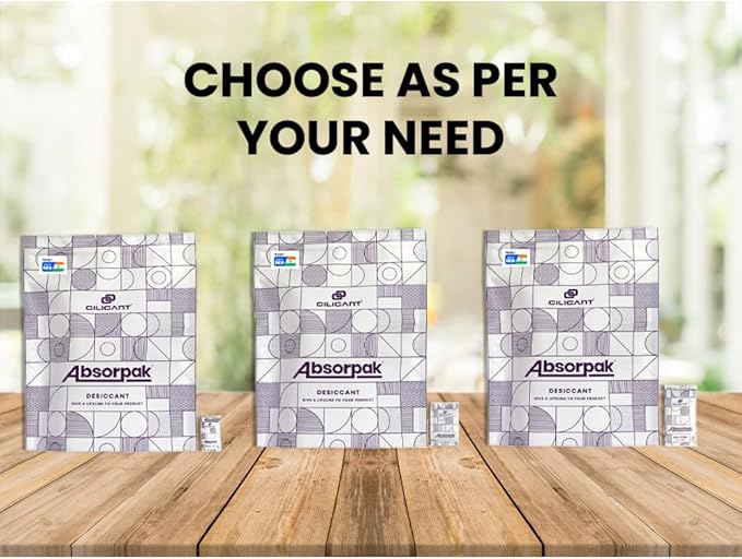 CILICAnt Absorpak Desiccant Pouches - 200 pcs Pack, Moisture Absorbers for Shoes, Jewelry, Clothes or Electronics, Ideal for Households, Food Pantries, Dried Food, Pet food, for Moisture, Medium - Image 8