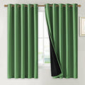 NICETOWN 100% Blackout Lined Curtains, Forest Green, 1 Pair, 70" Width x 63" Length Each Panel, 2 Thick Layers Completely Blackout Window Treatment Thermal Insulated Drapes for Kitchen/Bedroom by NICETOWN