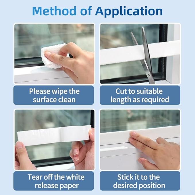 Window Condensation Absorber Weather Stripping Moisture Absorber Strip for RV White Absorbing Water and Keeping Sill Dry 1.18inch*13feet - Image 6