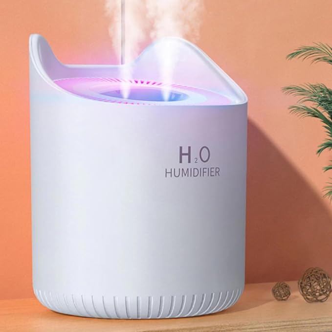 Humidifier for Bedroom Baby Room 4.5L Quiet Air Humidifier with Night Light 2 Nozzles Auto Shut-Off USB Desktop Small Humidifier for Travel Office Home White Humidifiers Humidifiers For Baby Air Humid - Image 2