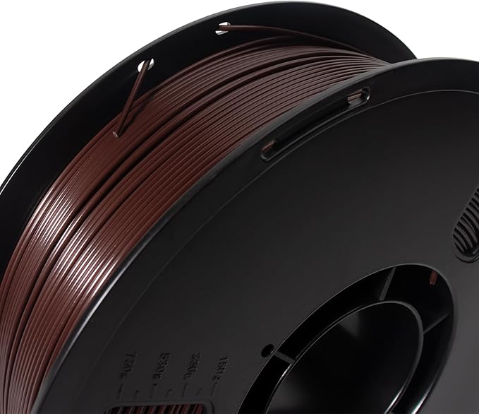 PLA Filament 1.75mm Brown 1KG, 3D Printer Filament Dimensional Accuracy +/- 0.02mm, 1kg Spool(2.2lbs) 3D Printing Filament Fits for Most FDM 3D Printers - Image 3