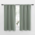 NICETOWN Window Curtains Blackout Drapes - Thermal Insulated Solid Rod Pocket Blackout Curtains/Draperies for Living Room (Sage Green, One Pair, 29 by 40-Inch) by NICETOWN