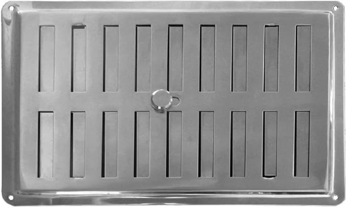 Stainless Steel Adjustable Air Vent Grille – INOX AISI 316 Non-Magnetic, Regulated HVAC Diffuser, Convection Inlet/Outlet Vent Cover for Wall or Ceiling. (9 x 6 inches) - Image 6