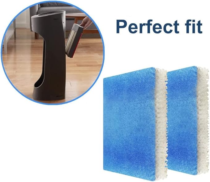 HQRP 2-Pack Wick Filter T Compatible with Honeywell HFT600 / HFT600PDQ Replacement fits Honeywell HEV615 HEV620 HEV600 Humidifiers, with Blue Pre-Filter - Image 3