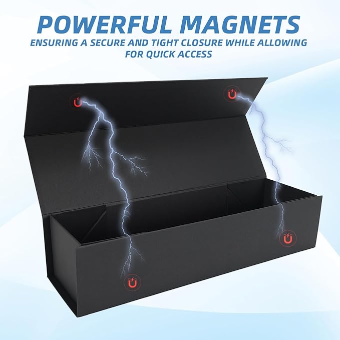 RLAVBL 4-Pack 1200 Count Trading Card Storage Box with Magnetic Lid, 14.8 inches 4800+ Card Box for MTG, TCG, Toploaders, and Sports Cards Organizer - Image 4