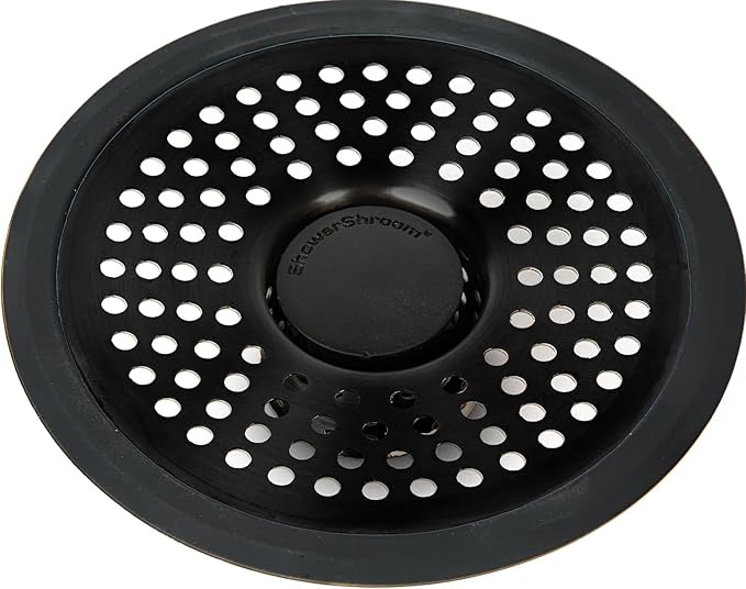 ShowerShroom Ultra Matte Black Hair Catcher, Stainless Steel Drain Protector, Fits All Shower Drains - Image 2