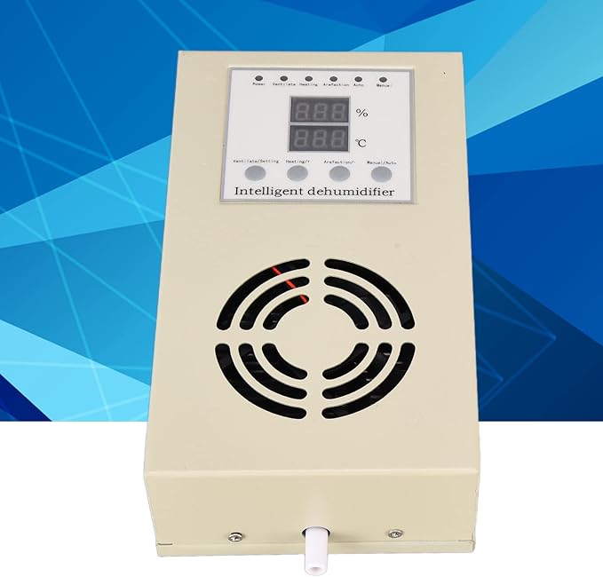Closet Dehumidifier, Drainage Fully Functional Dehumidifier Controller Fan Type, Dehumidification Device with Temperature Probe for Control Cabinets, Furniture - Image 2