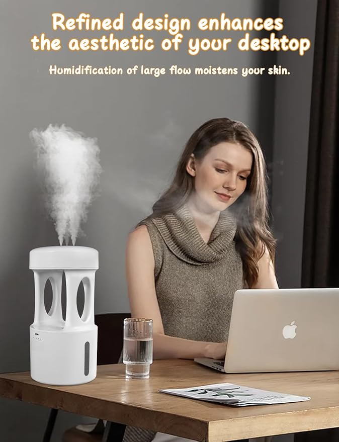 Anti Gravity Humidifier with Night Light, Drip Drop Humidifier for Bedroom/Baby Nursery/Bathroom/Living Room - Image 6