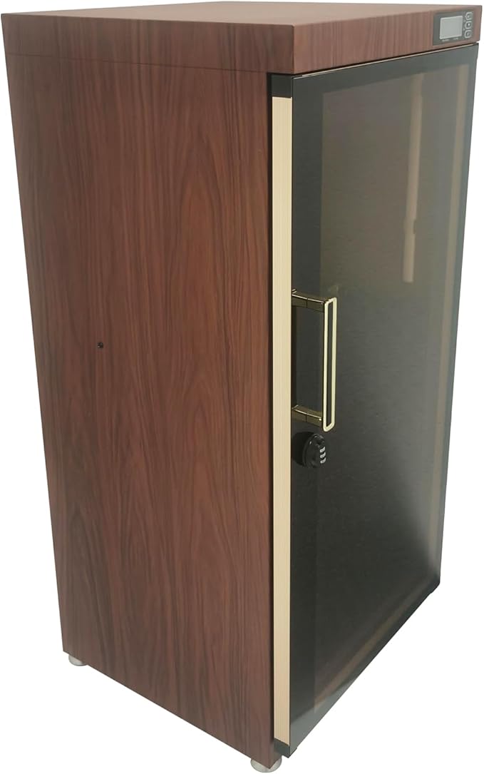 Musical Instrument Dry Cabinet, 35-60% RH Dehumidifying Dry Box for Guitar, Bass, Violin, with Digital Display & Smart Control & Key Lock, Professional Storage Case, 110V by Banfluxion