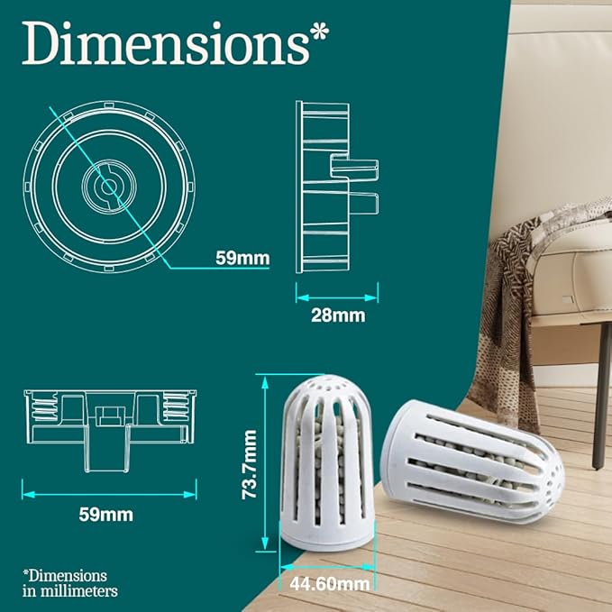 Aennon - Ultrasonic Universal Humidifier Filter Replacements for Home, Cool Mist Demineralisation Cartridges, Ceramic Stone Material, 500 Hours, 3 Pack - Image 2