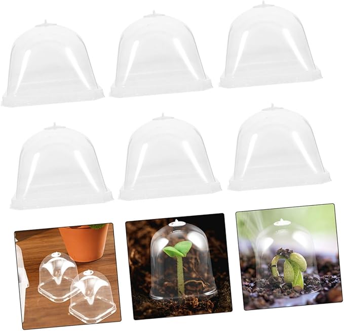 Mipcase 12pcs Dome Plant Covers Reusable Garden Cloche for and Flower Pot Humidity Preservation for Indoor and Outdoor Use - Image 9