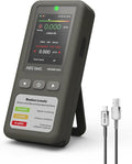 HOUND-1011 Portable Radon Detector for Home, Lightweight, High-Accuracy Sensor, 45-Day Monitoring, Easy-to-Use Radon Tester, Short- & Long-Term in pCi/L or Bq/m³ for Basement – Gray by Unknown