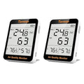 Temtop 2 Pack S1 Indoor Air Quality Monitor, Portable AQI PM2.5, Temperature, Humidity Detector for Home, Office or School, Air Quality Tester 4 More Home Monitoring, Battery Powered, Magnetic Suction by Temtop