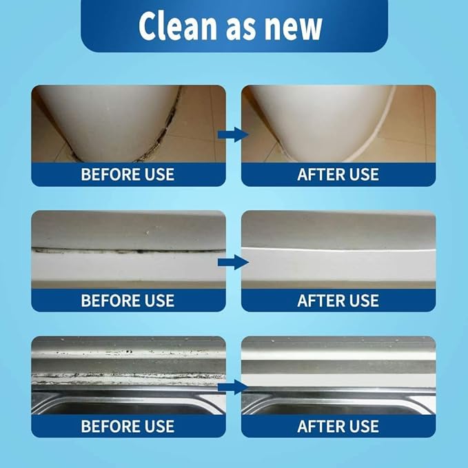 Mold Remover Gel - Effective Mold Cleaner for Household Shower, Kitchen Sinks, Walls, Tiles, Grout, Bathrooms, Washing Machine and Refrigerator Strips - 15 Fl.Oz - Image 8