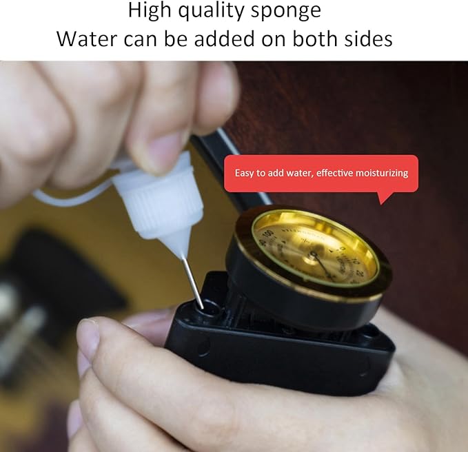 Guitar Sound Hole Humidifier with Hygrometer for Acoustic Guitars Universal Fit Humidity Control Tool Musical Instrument Maintenance Accessory - Image 3