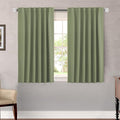 H.VERSAILTEX Blackout Curtains for Living Room Thermal Insulated Window Treatment Panels Room Darkening Blackout Drapes Back Tab/Rod Pocket Bedroom Draperies, 52 x 45 Inch, Sage, 2 Panels by HVERSAILTEX