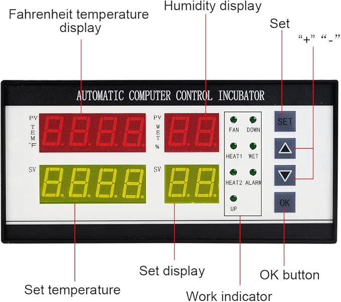 Professional Incubator Controller Digital Egg Incubator Temperature Humidity Controller XM-18ZH - Image 5