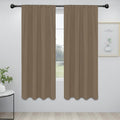 Easy-Going Rod Pocket Blackout Curtains for Bedroom, Room Darkening Window Curtains for Living Room, Thermal Insulated Noise Reduction Solid Window Drapes, 2 Panels(34x72 in, Camel) by Easy-Going