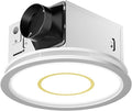 Fitop Bathroom Exhaust Fan with Light, 130 CFM 47W Ceiling Mount Shower Ventilation Exhaust Fan, 1.5 Sones Bathroom Vent Fan with Light, 1100LM LED Light 3000K/4000K/5000K (Gold) by Fitop