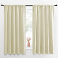 NICETOWN Blackout Curtains for Living Curtains, Room Darkening Curtains & Drapes for Kids Bedroom, Home Decoration Draperies (Beige, 52 in x 63 in (W x L), 2 PCs) by NICETOWN
