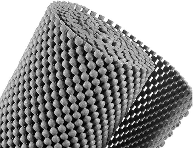 Shelf Liner Drawer Liner Non-Slip Mat Shelves Liners 12" X6.5’ Grid Pattern PVC Non-Adhesive Grip Liner Anti-Slip Mat for Kitchen Cabinets Wire Shelving Pantry Dresser Refrigerator (Grey) - Image 5