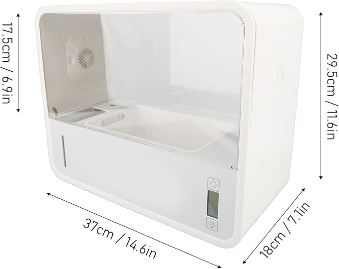 Mushroom Growing Tent, Transparent Viewing, Automatic LED Lighting, USB Powered, Smart Soilless Cultivation - Automated Humidity Control, Easy One Button Setup, Indoor Home - Image 6