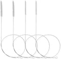 40 Inches Straw Cleaner Brush Extra Long - Long Pipe Cleaners, Long Tube Cleaning Brush for Long Straws, PVC Keg Lines, Ice Maker Tubing, Juicers, Coffee Machines, Sunroof Drain (4PCS,White) by Chciyich