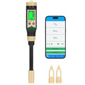 Soil pH Meter for Food, Bluetooth Water pH Tester for Soil & Hydroponic, Digital pH Temp Meter for Blueberry Jam with ATC for Canning, Dough, Garden Lawn, Indoor Outdoor Plants, Raised Garden Beds by EZTOCH