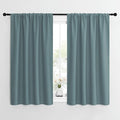 NICETOWN Greyish Blue Blackout Curtains Panels for Window, Thermal Insulated Rod Pocket Blackout Drapes/Draperies for Living Room (2 Panels, W42 x L54 inches) by NICETOWN