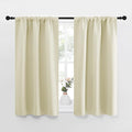 NICETOWN Kitchen Curtains, Short Blackout Curtains & Drapes, Small Window Draperies for Dining Room, Cupboard (Beige, 34 in x 45 in (W x L), Set of 2) by NICETOWN