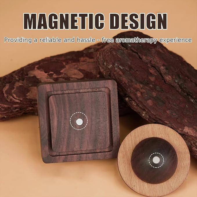 Wood Essential Oil Diffuser,Planet Walnut Aroma Therapy,Passive Diffuser for Desk Table Home Office Car Wardrobe Yoga Hall and SPA, Thoughtful Gifts for Yoga Meditation - Image 4