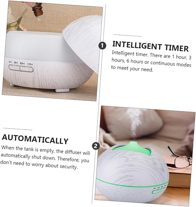 Essential Oil Diffuser Humidifier with Remote Control Soothing Led Light Colors for Yoga Spa and Home Use Aromatherapy Diffuser for Relaxation and Wellness - Image 9