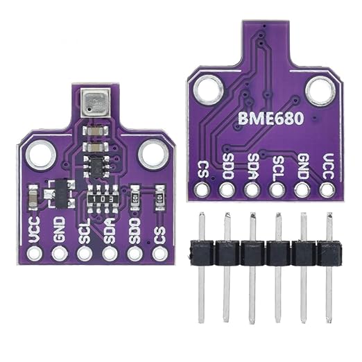 HiLetgo BME680 Digital Temperature Humidity Sensor Module(Temperature/Humidity/Pressure/VOC Gas) 4 in 1 Sensor High Precision Environmental Monitoring Sensor with SPI IIC DC 5V - Image 2