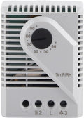 MFR012 Mechanical Humidity MFR012, Humidity Controller Hygrostat Fan Heater for TV Cabinet 12-250V Input with Back Rail Slot and PC Material Case (MFR012) by Eujgoov