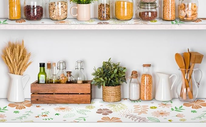 Shelf Liner 18" W x 96" L Cabinet Liners Non Adhesive, Drawer Liners Non Slip Kitchen Mat Waterproof Oil-Proof for Kitchen Cabinet, Shelves, Refrigerator, Storage, Easy to Trim - Image 6